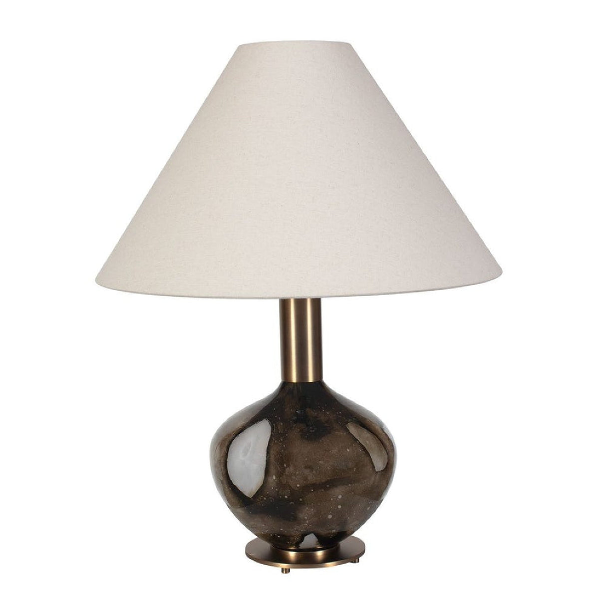 Brown Patterned Glass Table Lamp by Uttermost Montagu, alternate view 4