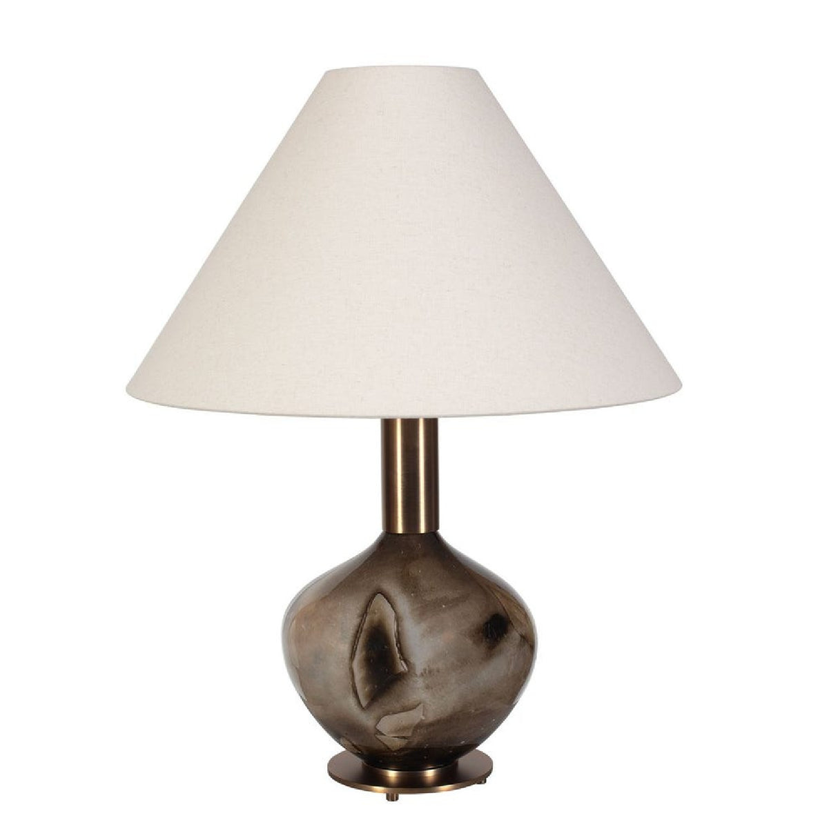Brown Patterned Glass Table Lamp | Oroa.com