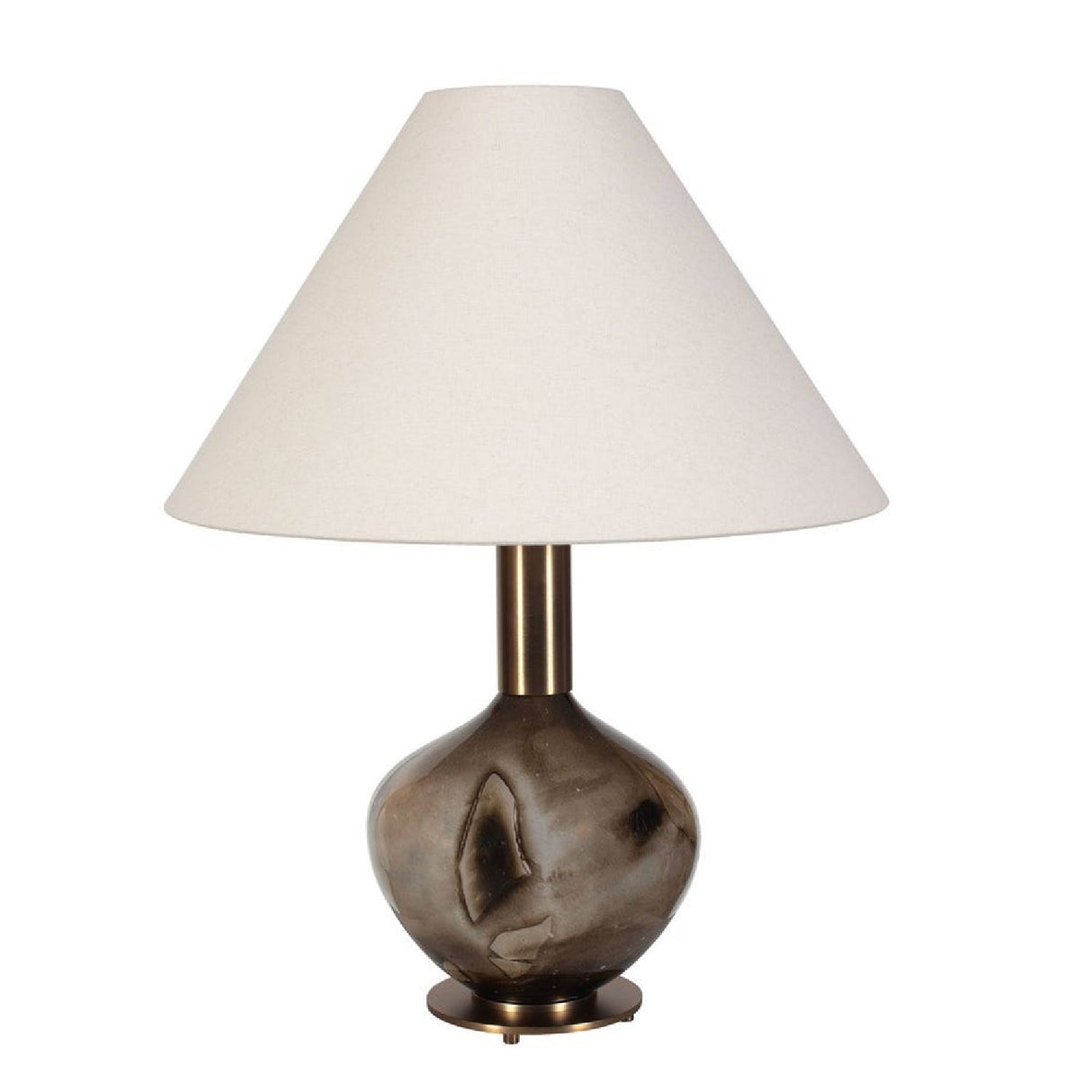 Brown Patterned Glass Table Lamp by Uttermost Montagu, alternate view 6