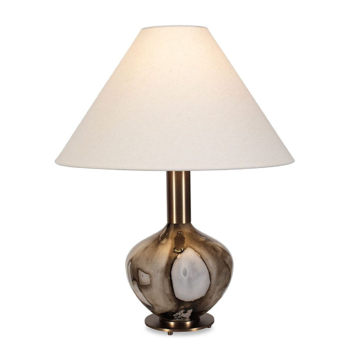 Brown Patterned Glass Table Lamp by Uttermost Montagu, alternate view 3