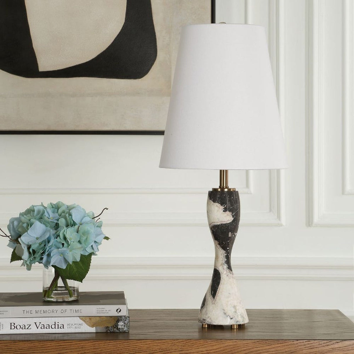 Marble Hourglass Buffet Lamp by Uttermost Marcela, alternate view 8