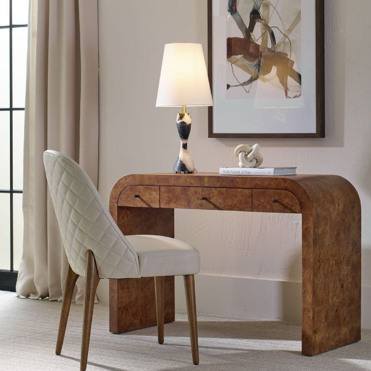 Marble Hourglass Buffet Lamp by Uttermost Marcela, alternate view 9