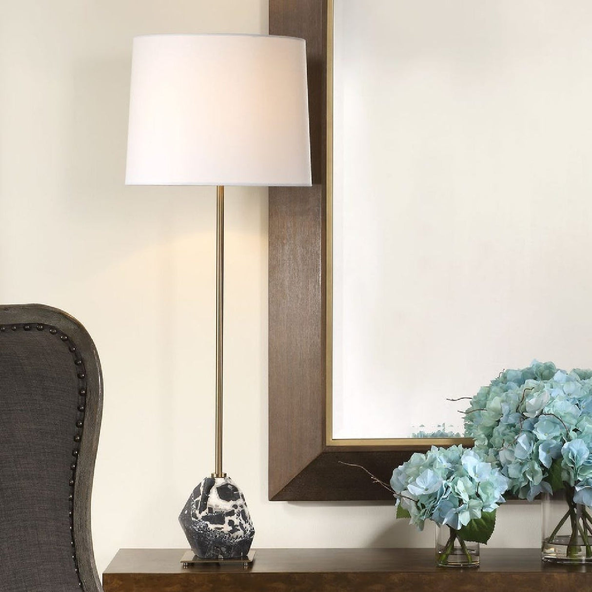 Faceted Marble Buffet Lamp by Uttermost Rowland, alternate view 2