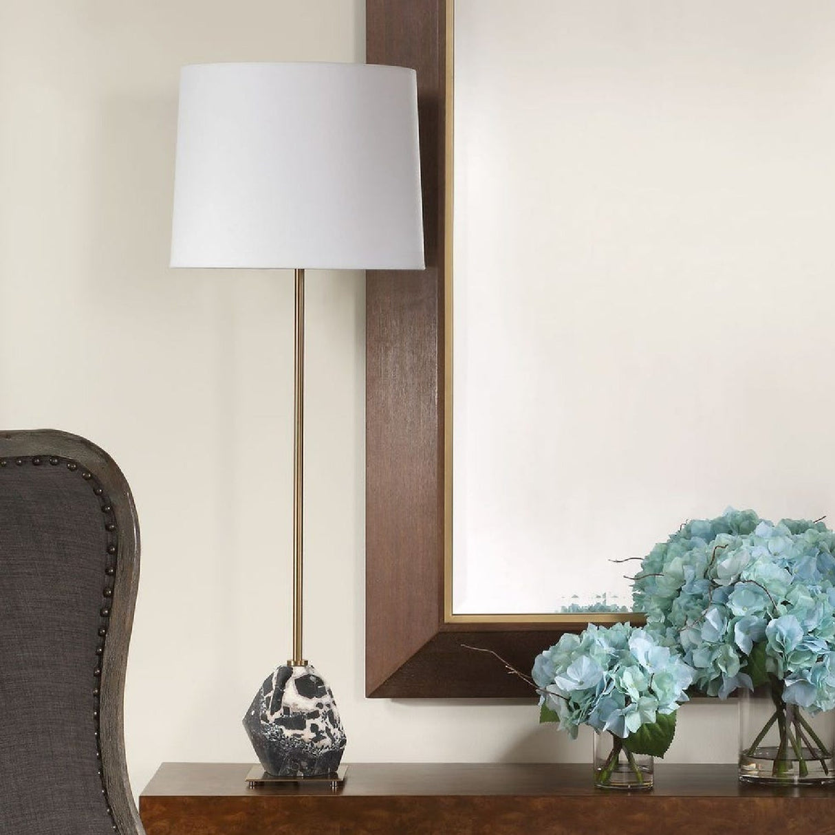 Faceted Marble Buffet Lamp by Uttermost Rowland, alternate view 9