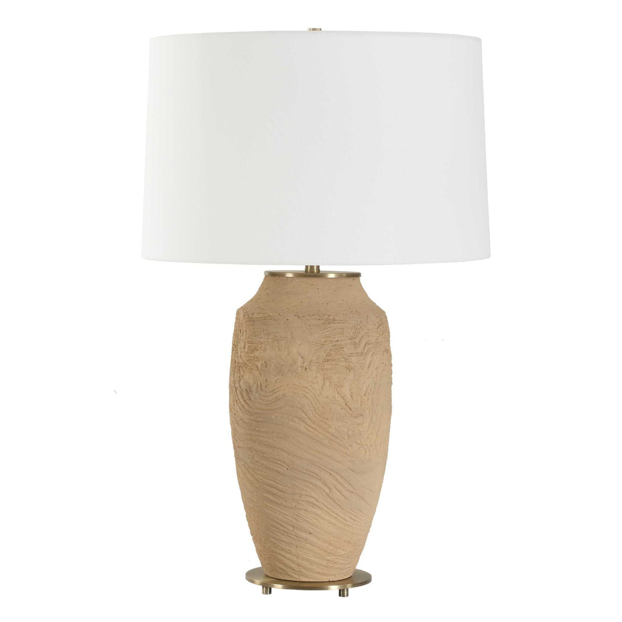 Textured Terracotta Table Lamp by Uttermost Sandstone Flow, alternate view 3