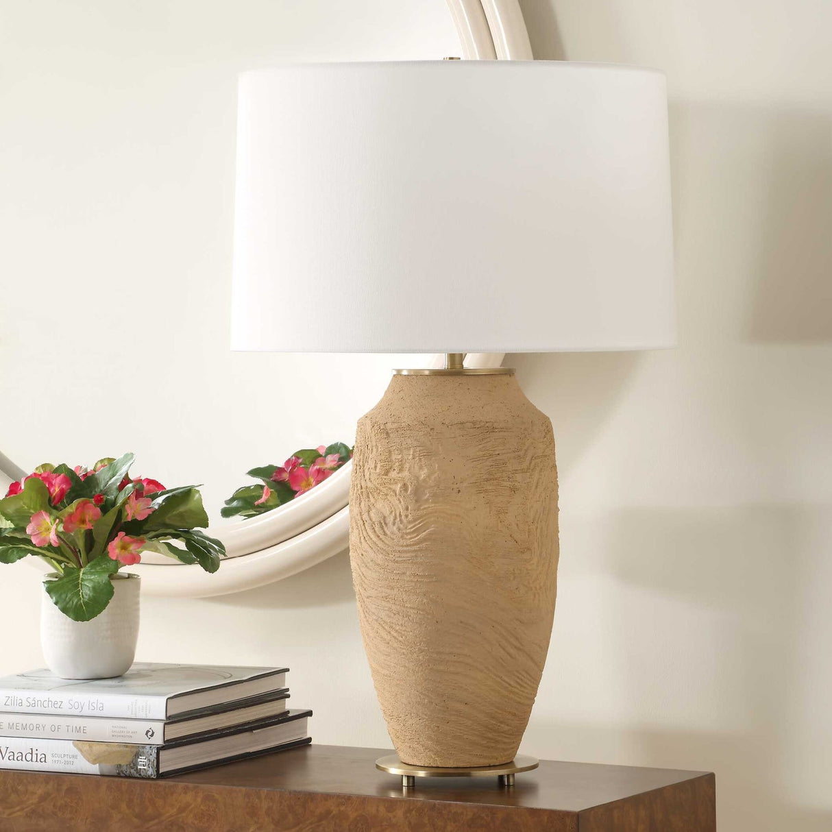 Textured Terracotta Table Lamp by Uttermost Sandstone Flow, alternate view 7