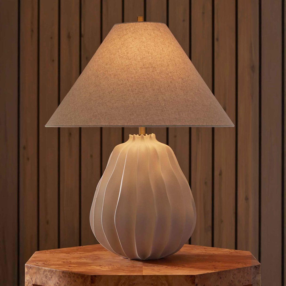Modern European furniture - Beige Porcelain Table Lamp - www.oroa.com