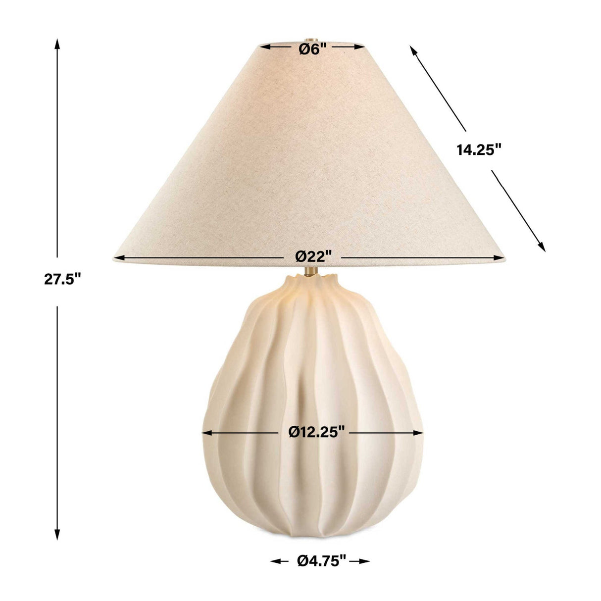 Modern European furniture - Beige Porcelain Table Lamp - www.oroa.com