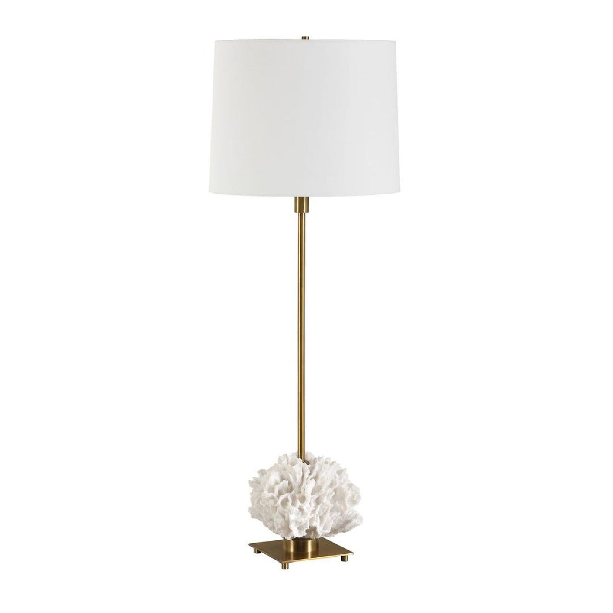 White Coral Sculpture Buffet Lamp by Uttermost Caronia