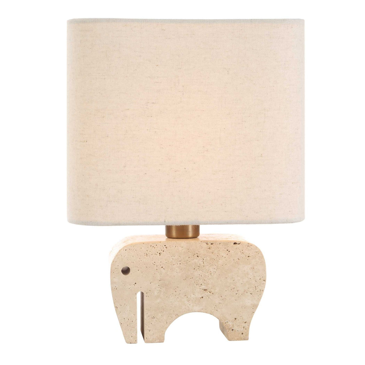 Modern European furniture - Travertine Elephant Accent Lamp - www.oroa.com