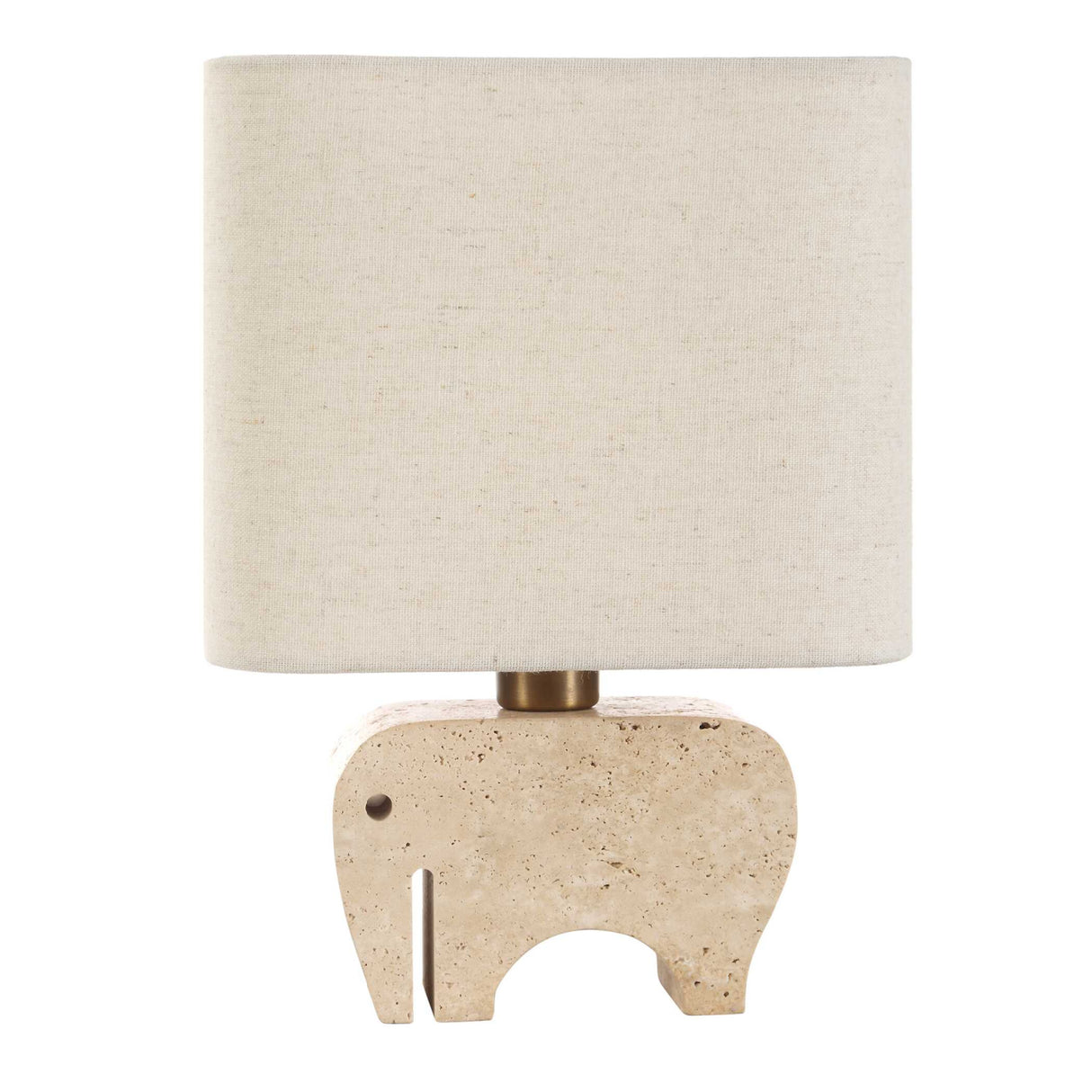 Modern European furniture - Travertine Elephant Accent Lamp - www.oroa.com