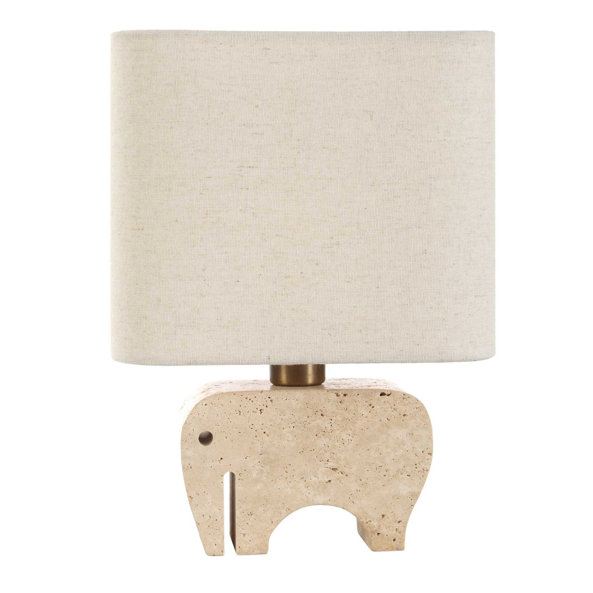 Modern European furniture - Travertine Elephant Accent Lamp - www.oroa.com