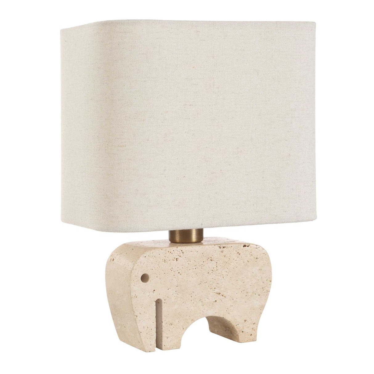 Modern European furniture - Travertine Elephant Accent Lamp - www.oroa.com