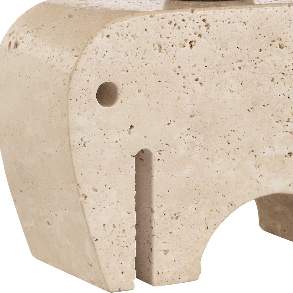 Modern European furniture - Travertine Elephant Accent Lamp - www.oroa.com