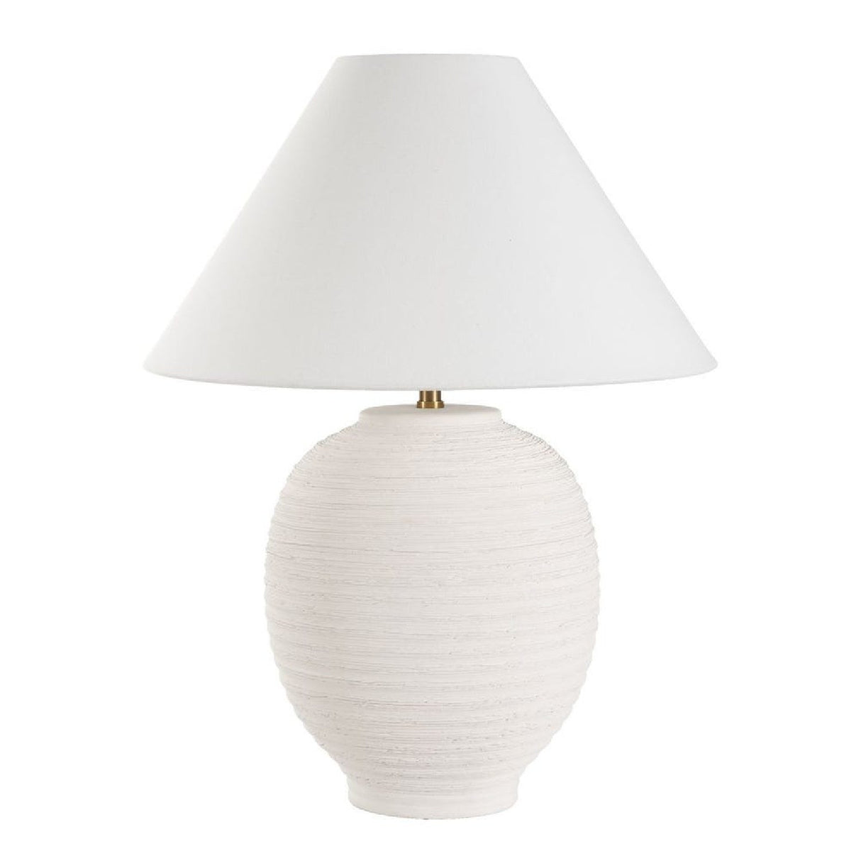 Modern European furniture - Ridged White Ceramic Table Lamp by Uttermost Rocio - www.oroa.com