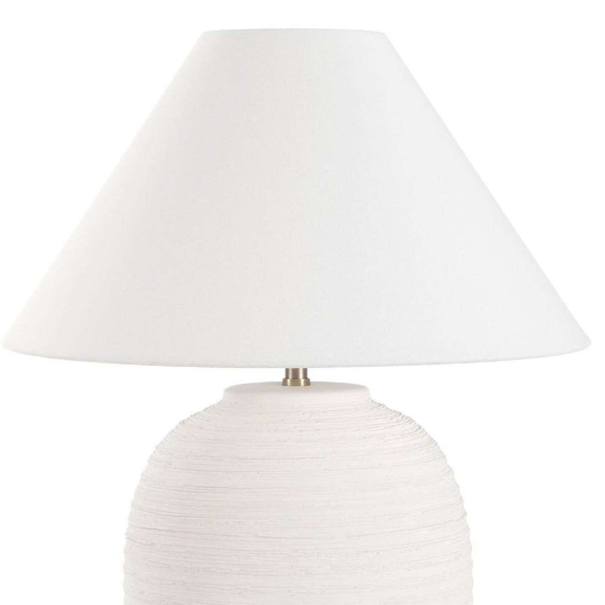 Modern European furniture - Ridged White Ceramic Table Lamp by Uttermost Rocio - www.oroa.com