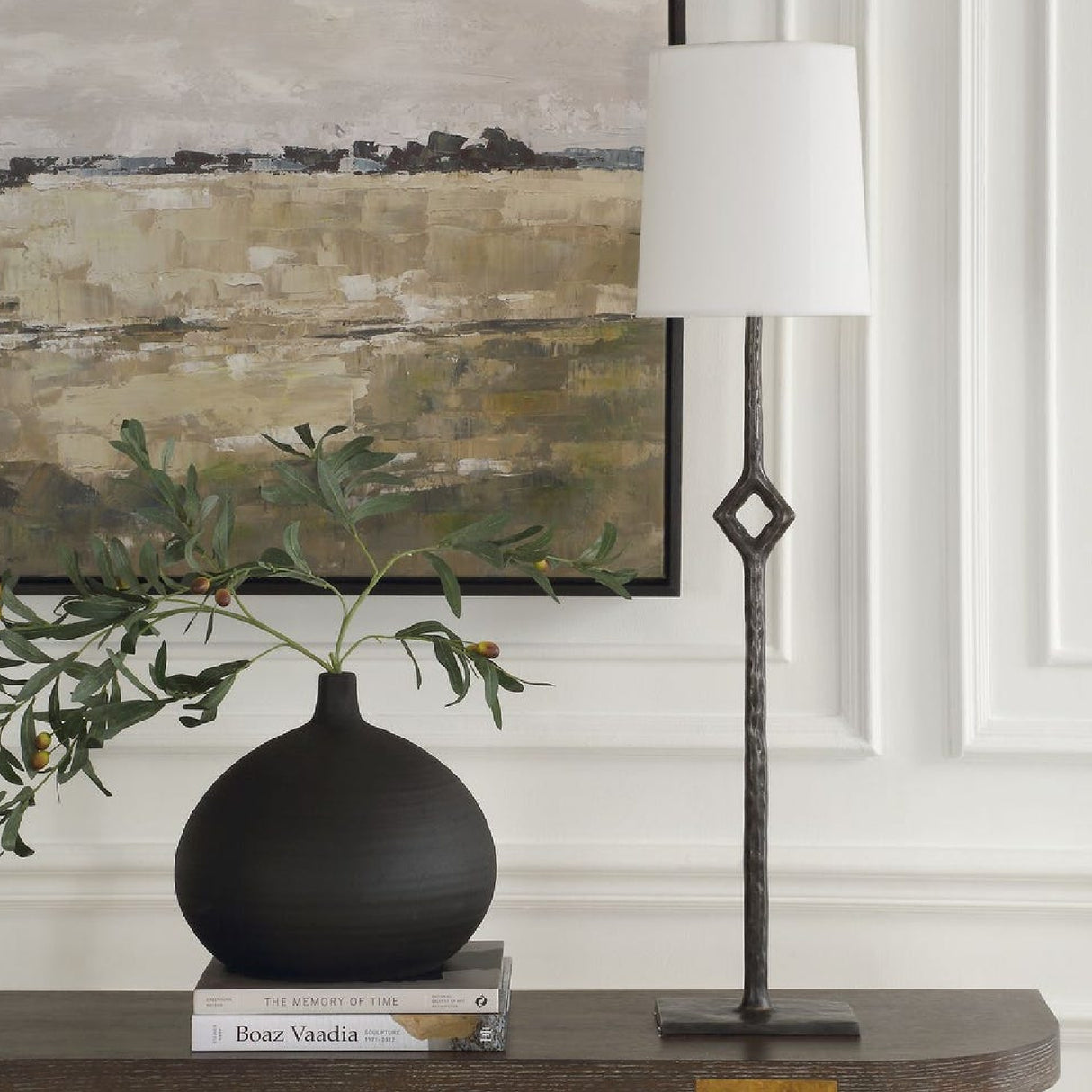 Rustic Bronze Cordless Buffet Lamp | Uttermost Puncture