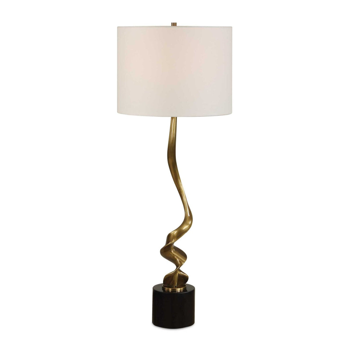 Modern European furniture - Twisted Brass Cordless Buffet Lamp - www.oroa.com