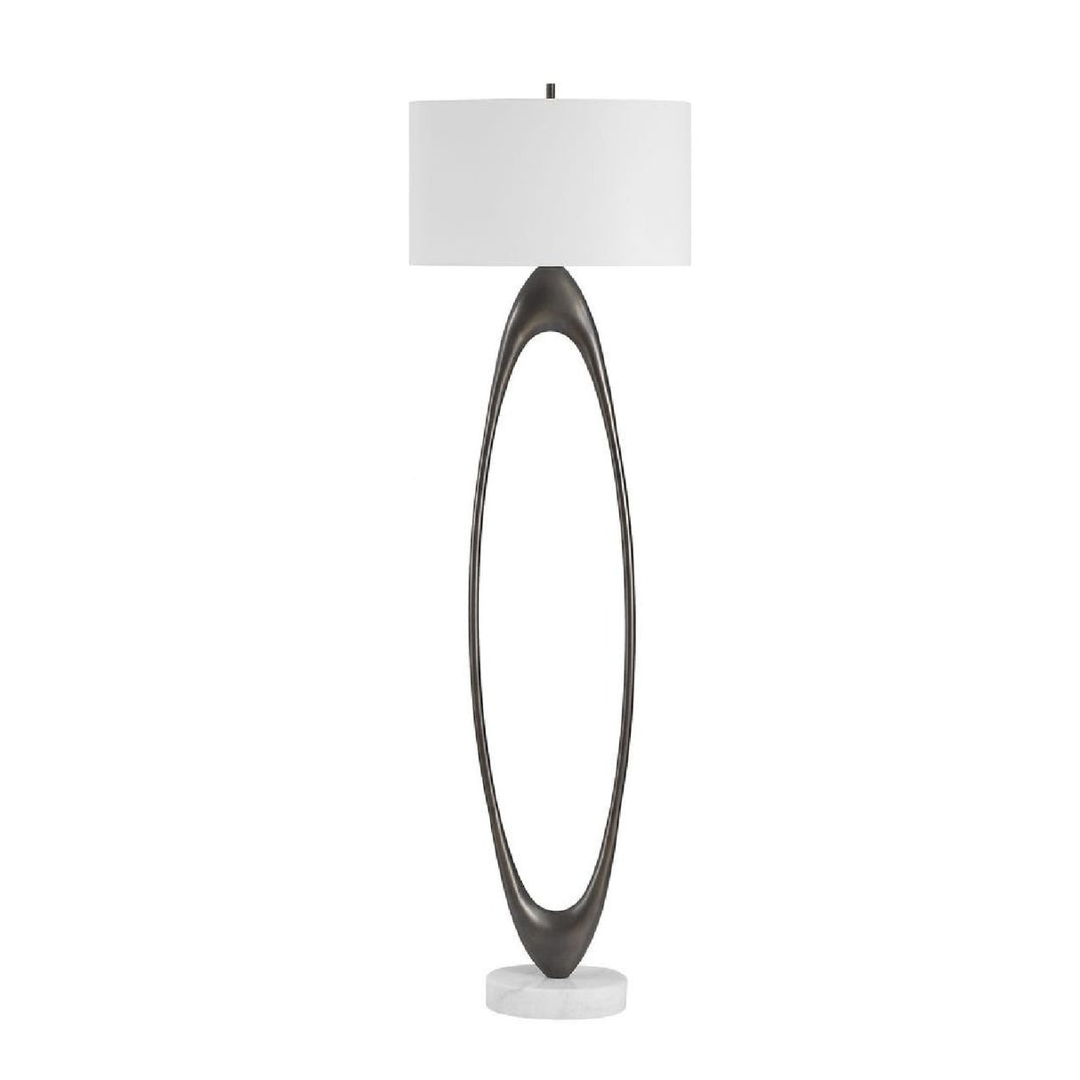 Bronze Open Oval Floor Lamp | Uttermost Sonic