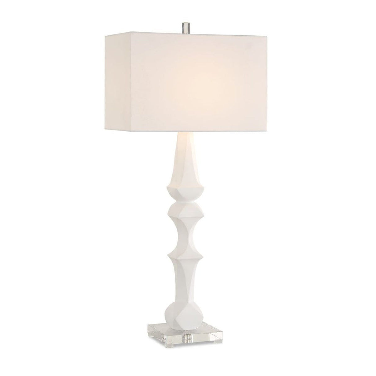 White Sculptural Table Lamp by Uttermost Mayme