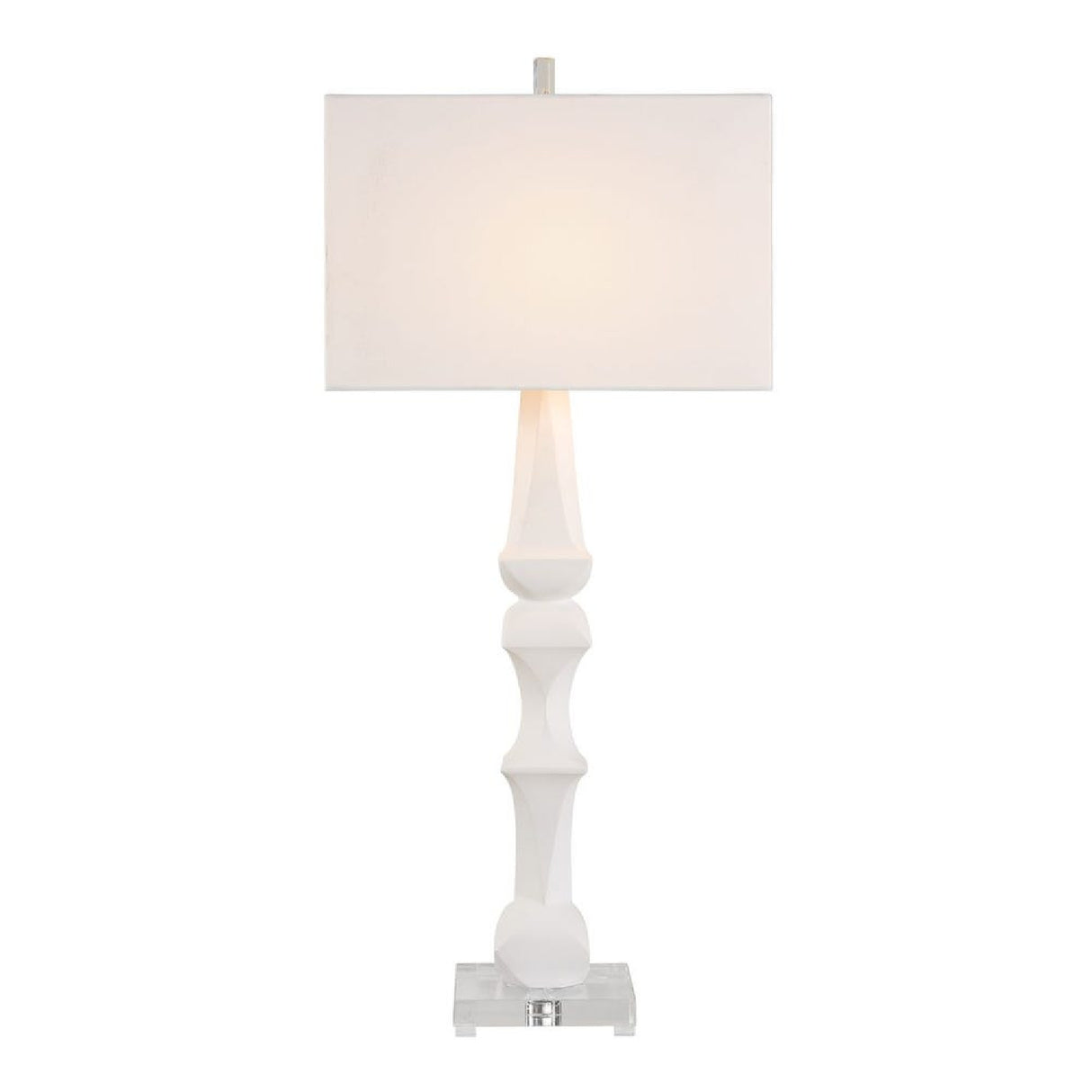 White Sculptural Table Lamp | Uttermost Mayme
