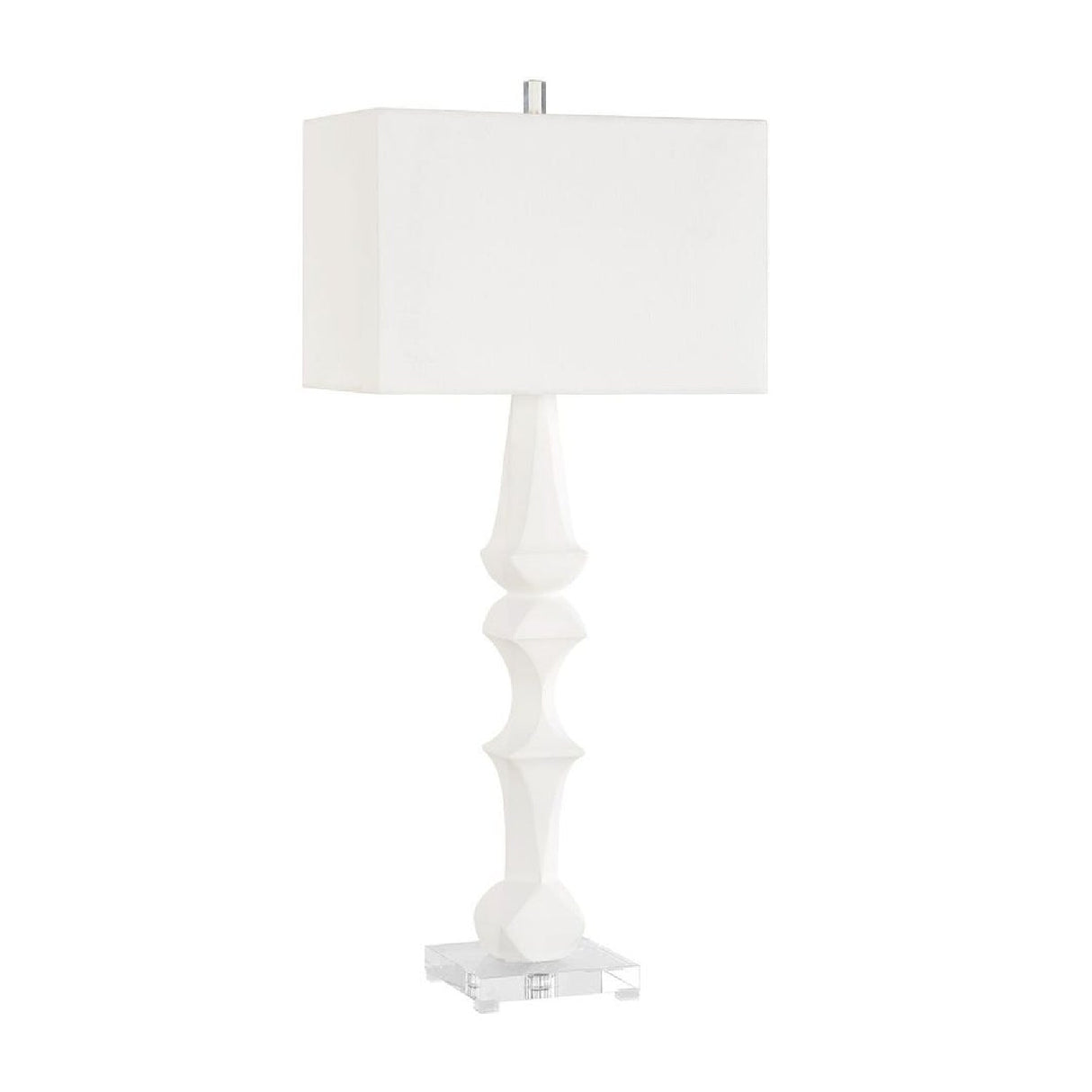 White Sculptural Table Lamp by Uttermost Mayme, alternate view 4