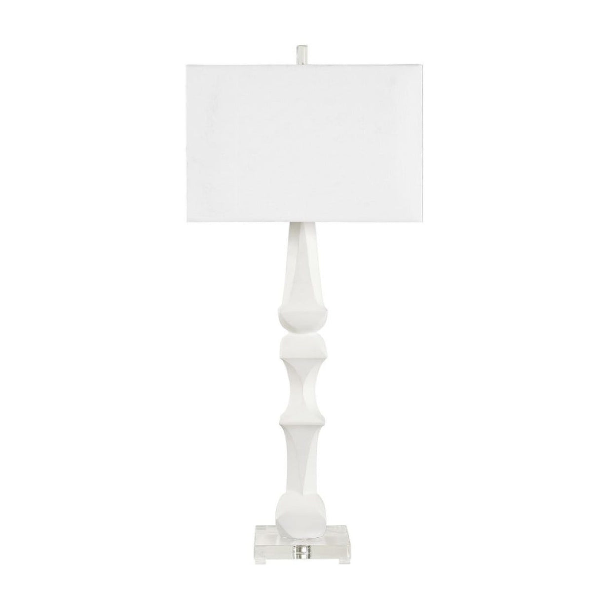 White Sculptural Table Lamp by Uttermost Mayme, alternate view 3