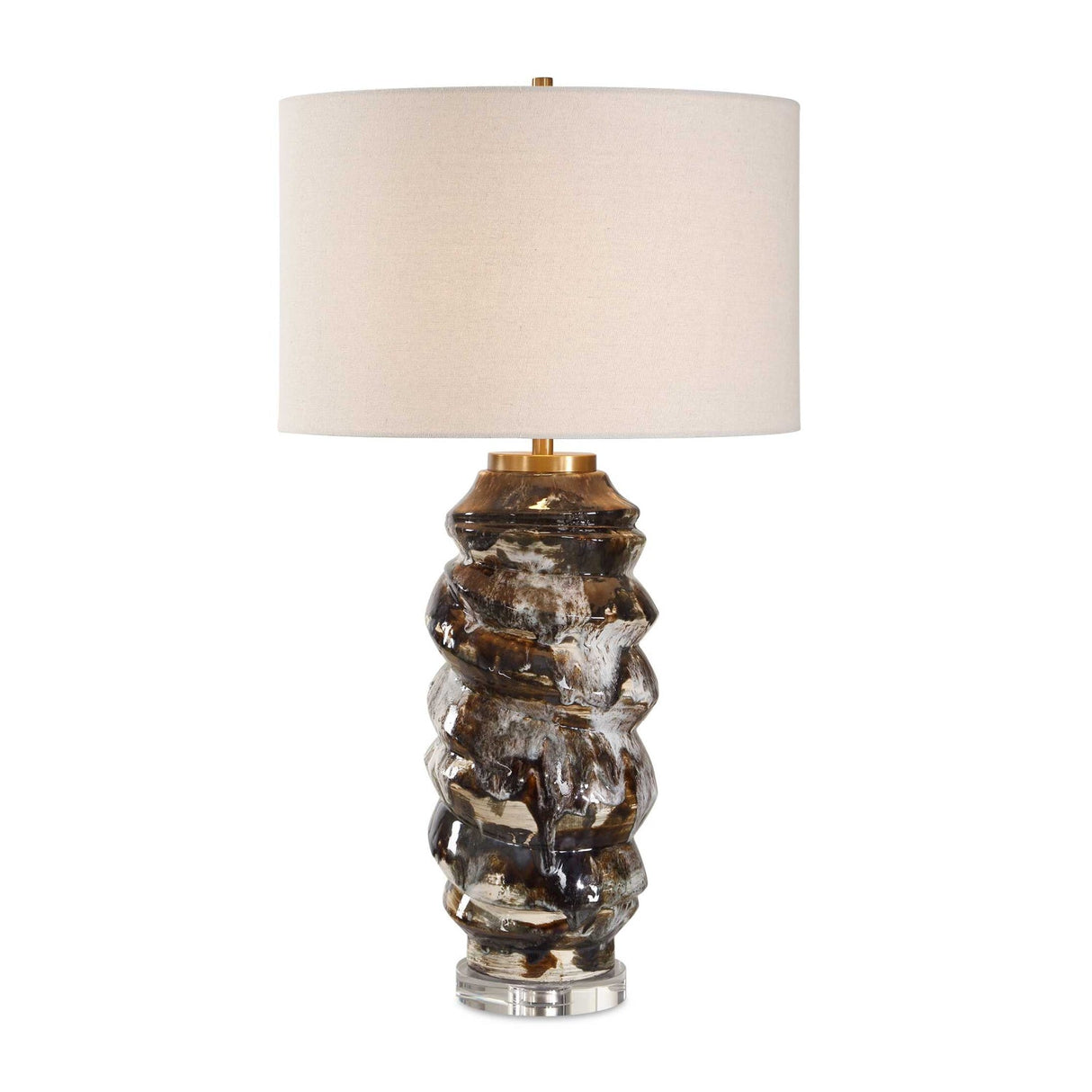 Modern European furniture - Drip Glaze Ceramic Table Lamp by Uttermost Cuoco - www.oroa.com