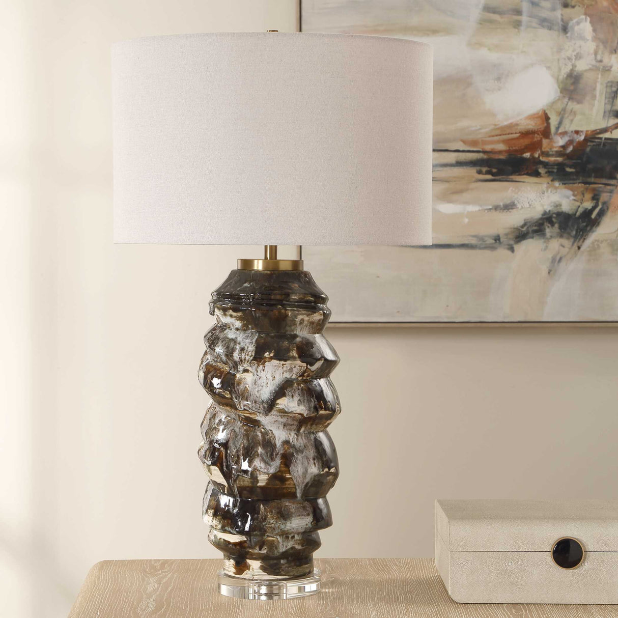 Drip Glaze Ceramic Table Lamp | Oroa.com