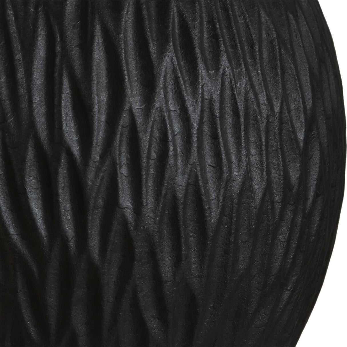 Chiseled Black Ceramic Table Lamp | Uttermost Levee