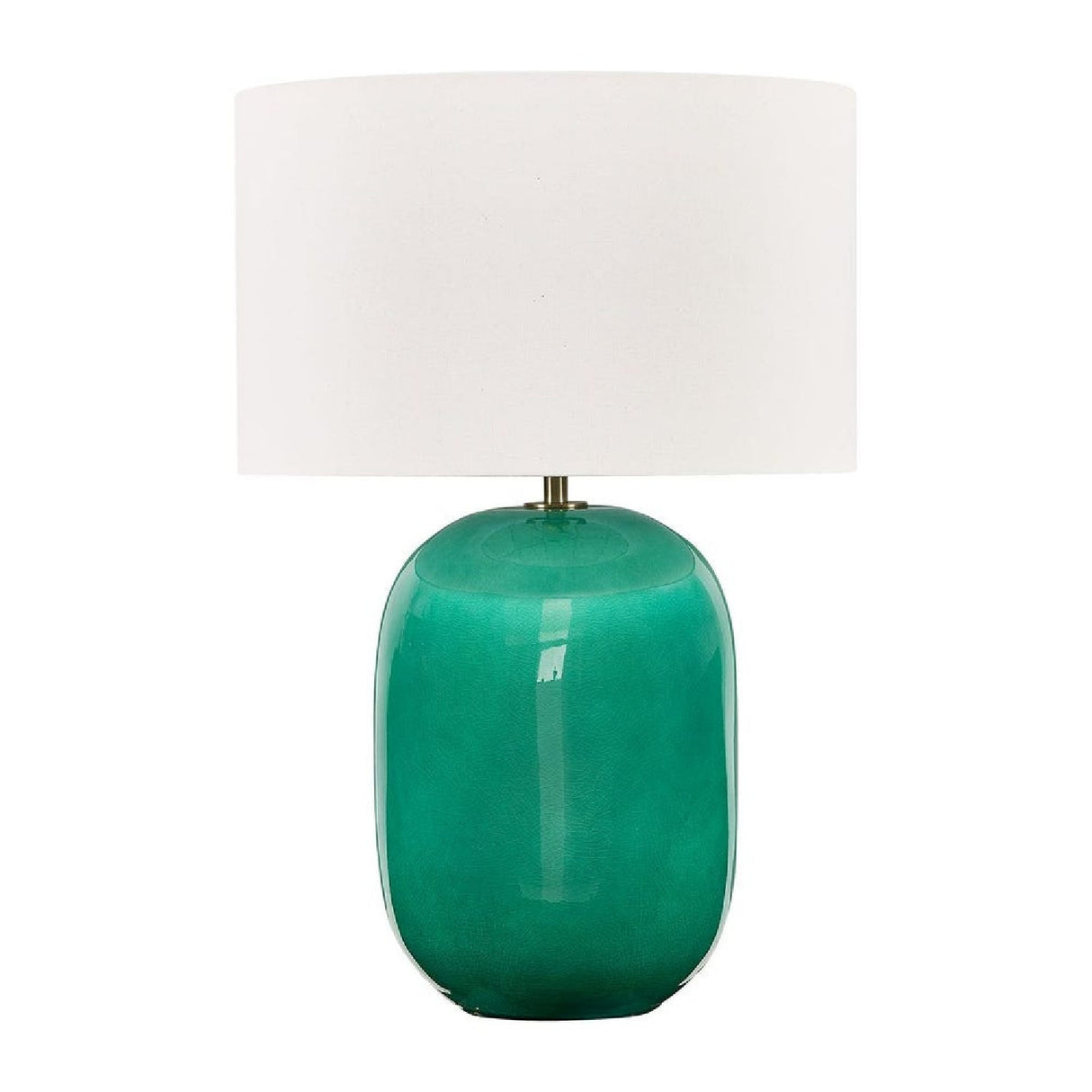 Teal Glazed Ceramic Table Lamp by Uttermost Hollis, alternate view 4