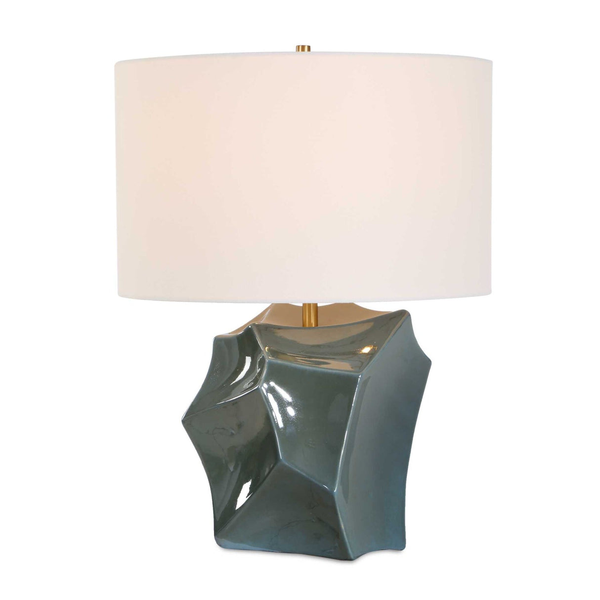 Modern European furniture - Faceted Bronze Ceramic Table Lamp by Uttermost Prisma - www.oroa.com