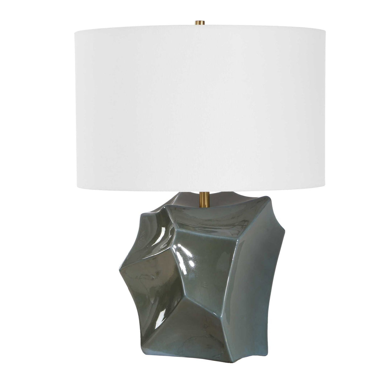 Modern European furniture - Faceted Bronze Ceramic Table Lamp by Uttermost Prisma - www.oroa.com
