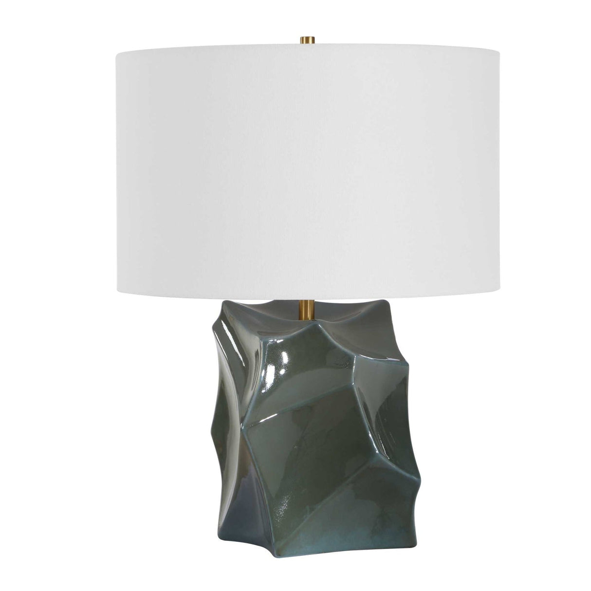 Modern European furniture - Faceted Bronze Ceramic Table Lamp by Uttermost Prisma - www.oroa.com