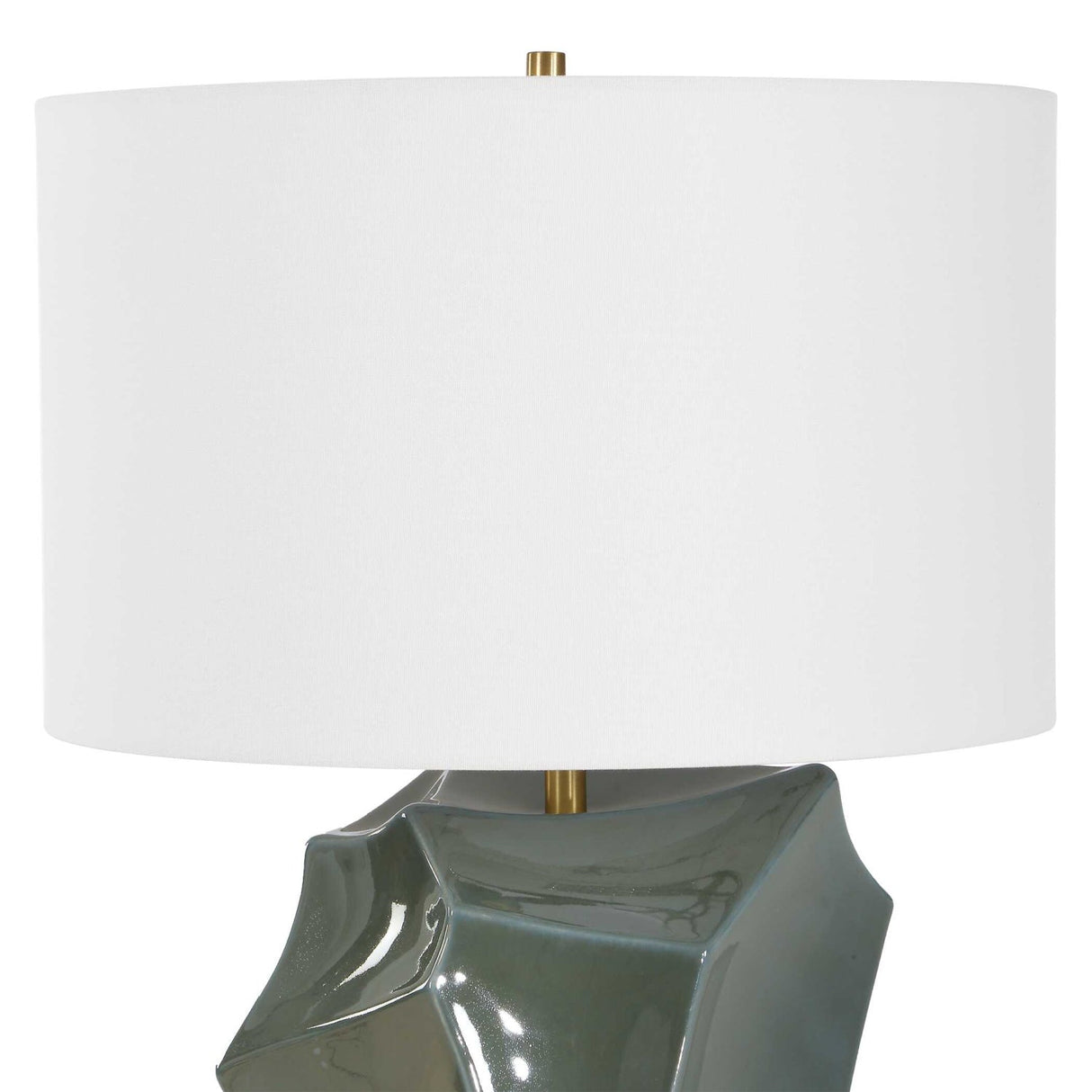 Modern European furniture - Faceted Bronze Ceramic Table Lamp by Uttermost Prisma - www.oroa.com