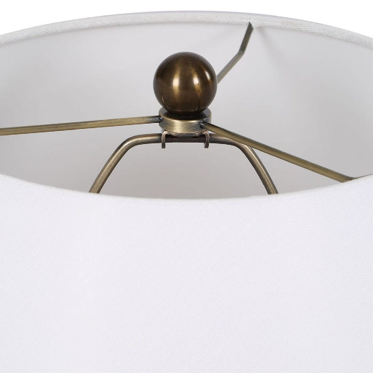 Stacked White Spheres Table Lamp by Uttermost Irena, alternate view 3