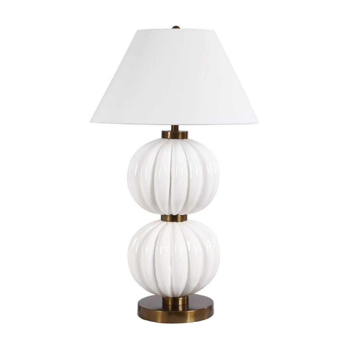 Stacked White Spheres Table Lamp by Uttermost Irena, alternate view 7