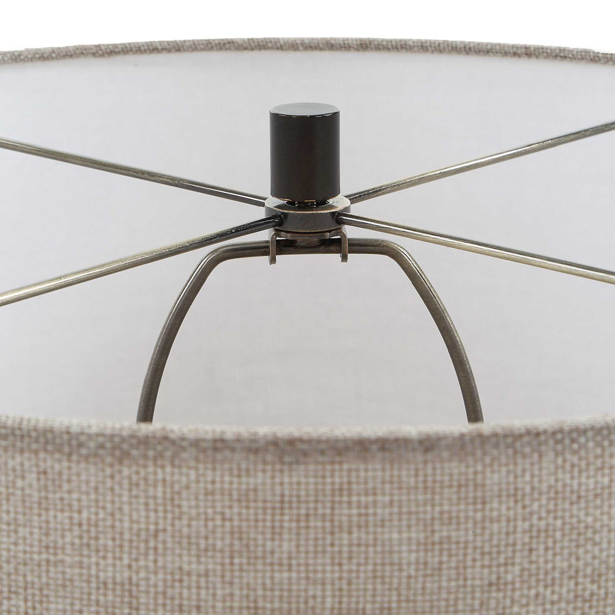 Modern European furniture - Ridged White Ceramic Table Lamp - www.oroa.com