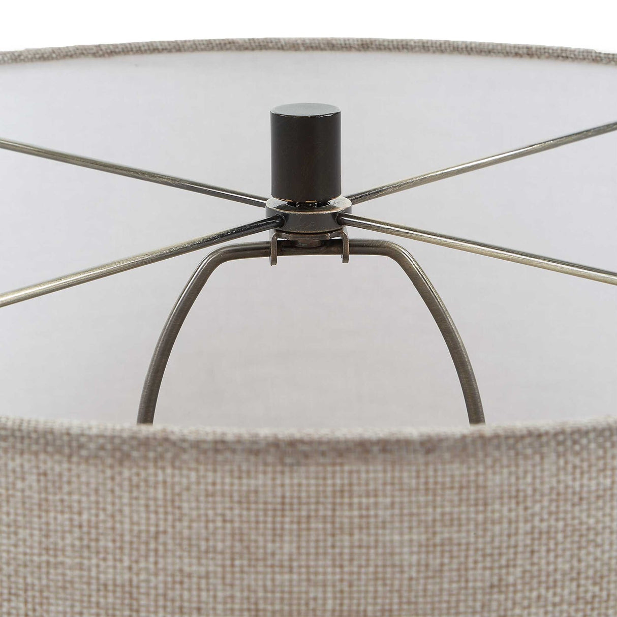 Modern European furniture - Ridged White Ceramic Table Lamp - www.oroa.com