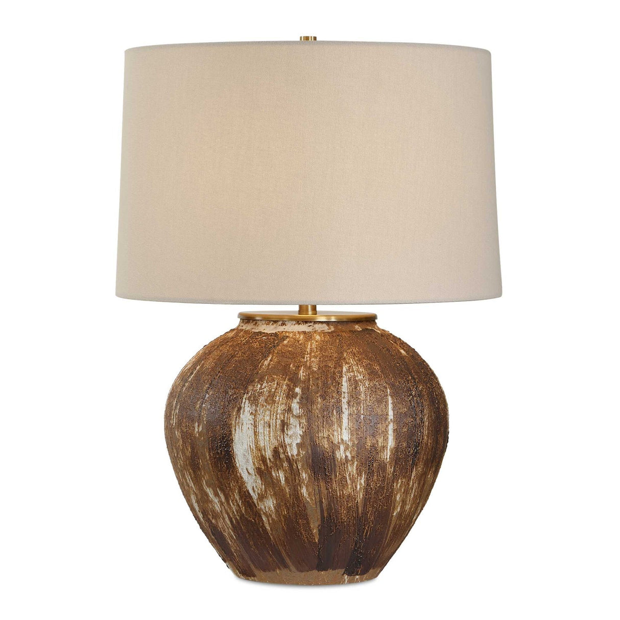 Brown Brushstrokes Ceramic Table Lamp by Uttermost McKinley