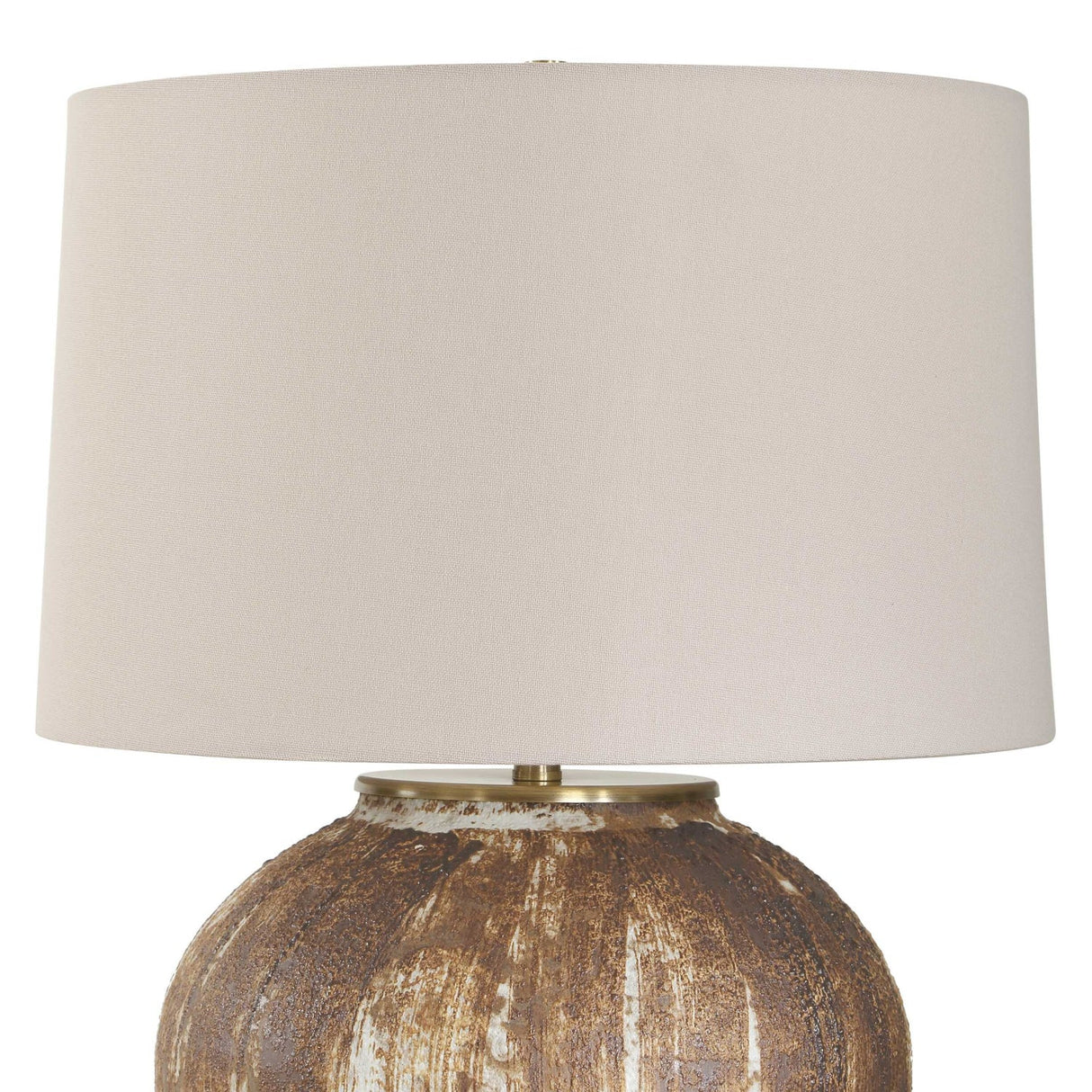 Brown Brushstrokes Ceramic Table Lamp by Uttermost McKinley, alternate view 4