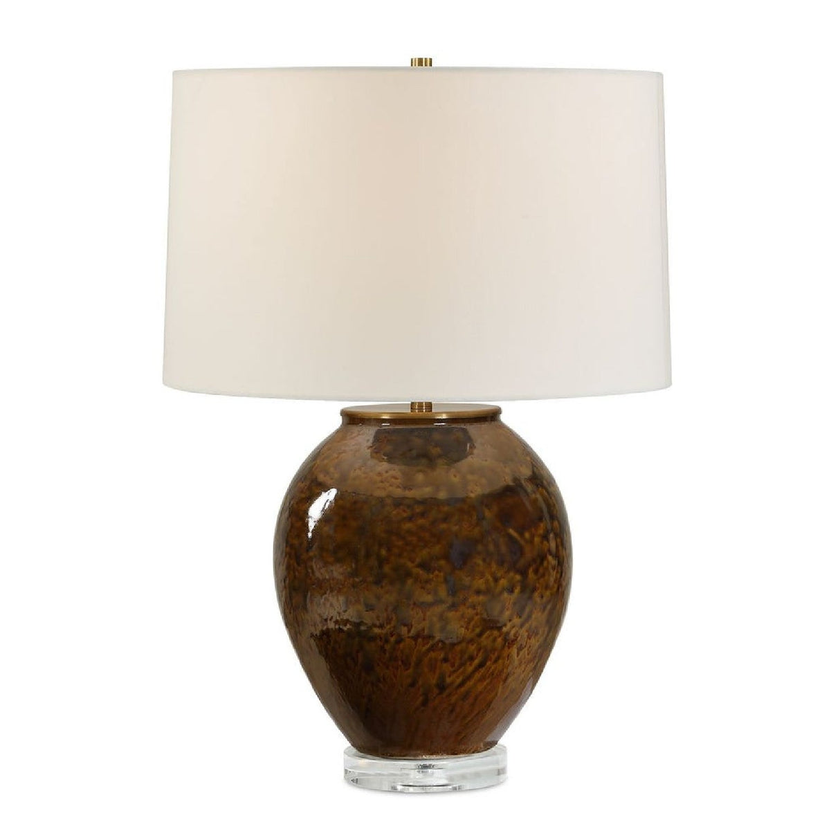 Brown Glaze Ceramic Table Lamp by Uttermost Rye