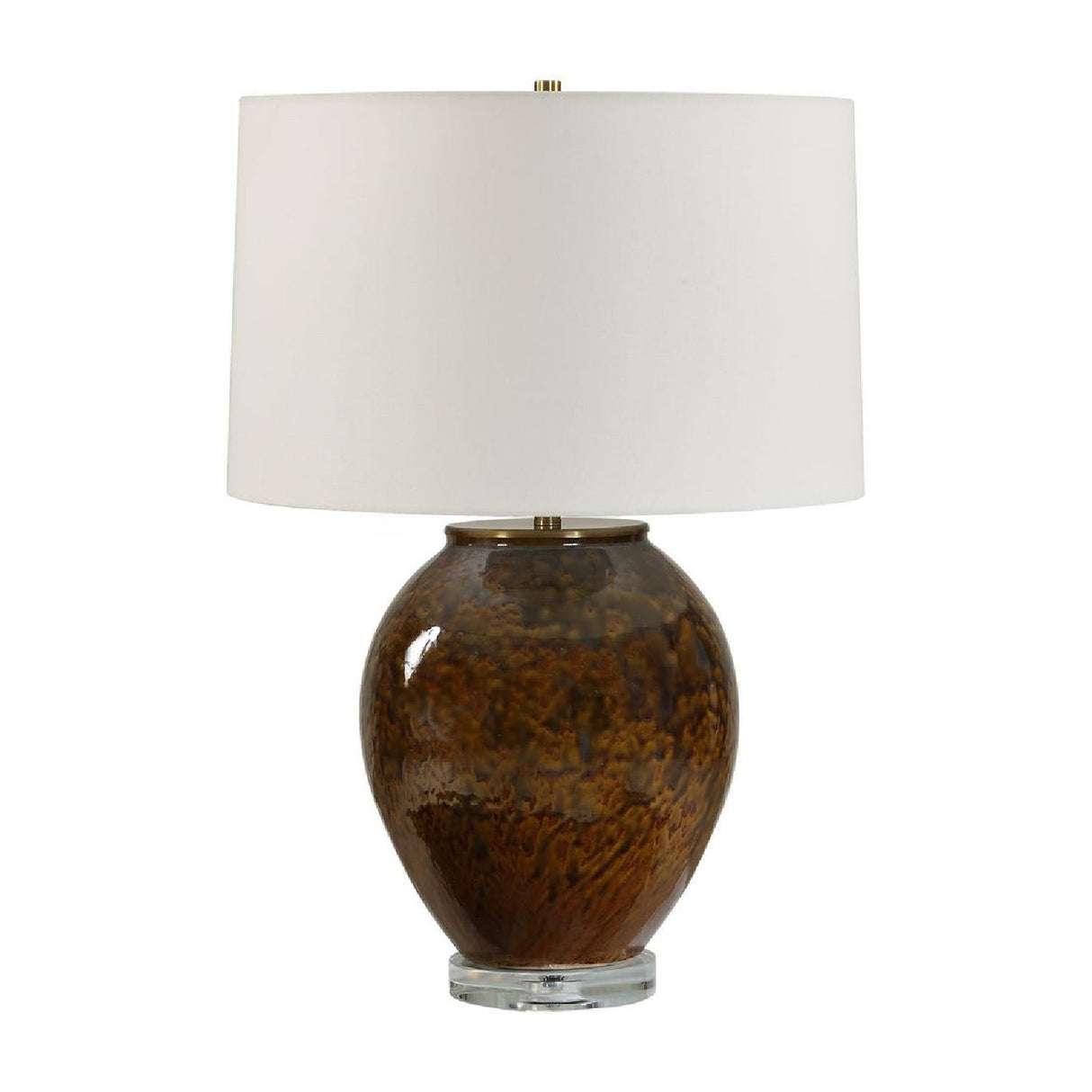 Brown Glaze Ceramic Table Lamp by Uttermost Rye, alternate view 3