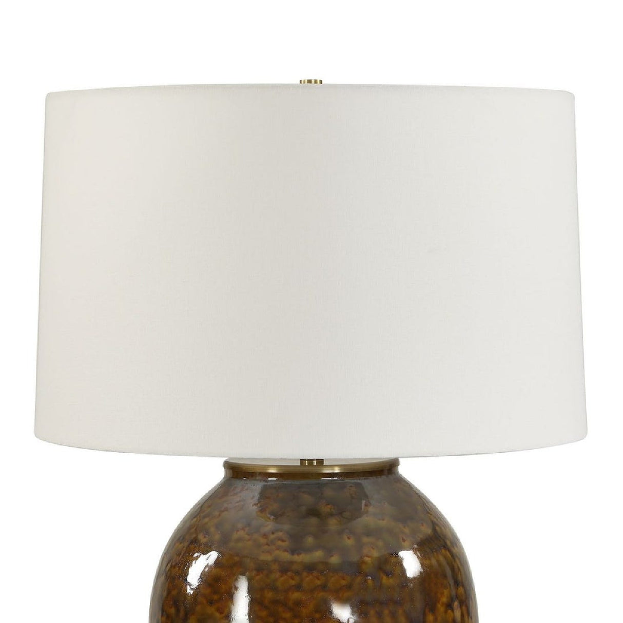Brown Glaze Ceramic Table Lamp by Uttermost Rye, alternate view 4
