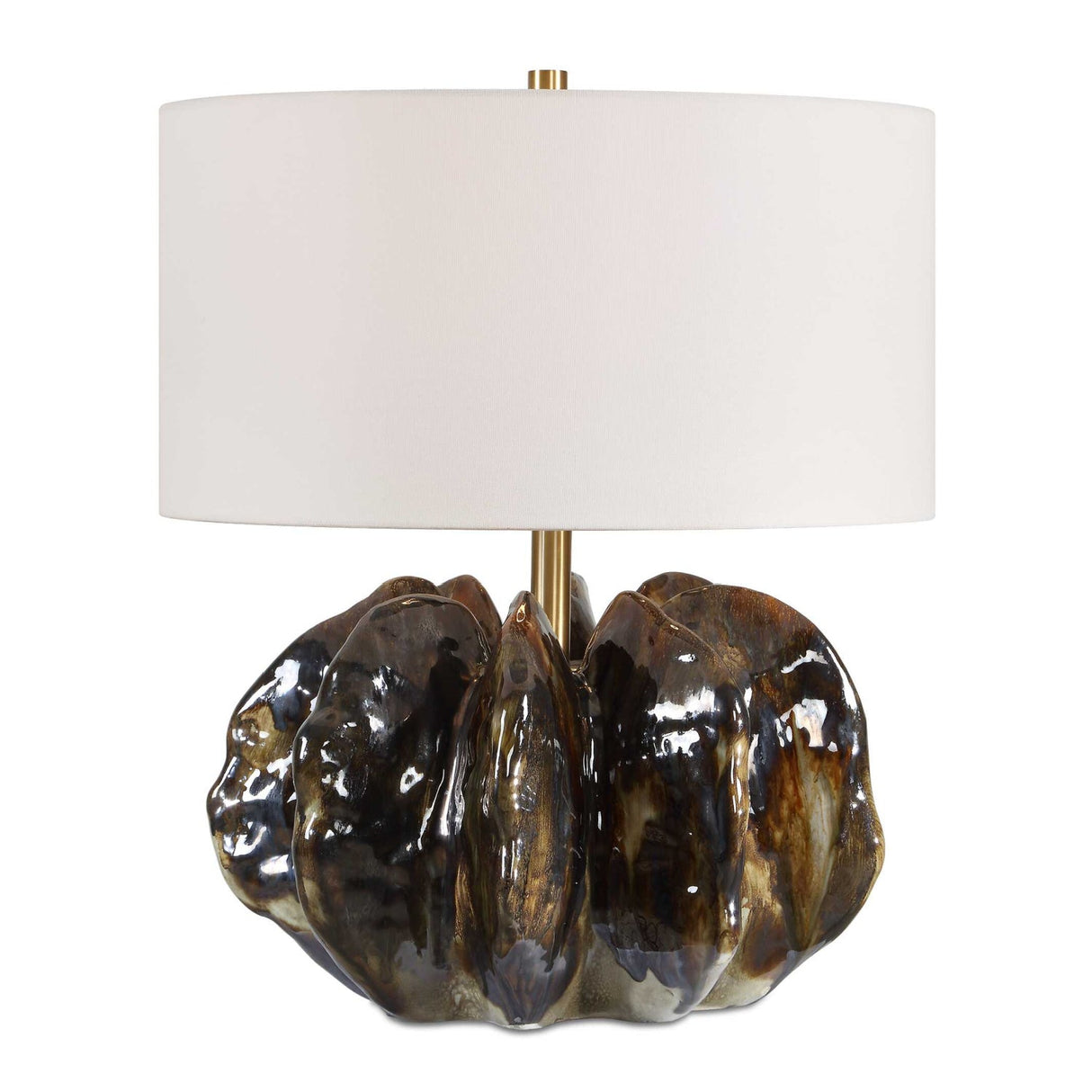 Modern European furniture - Organic-Shaped Ceramic Table Lamp - www.oroa.com