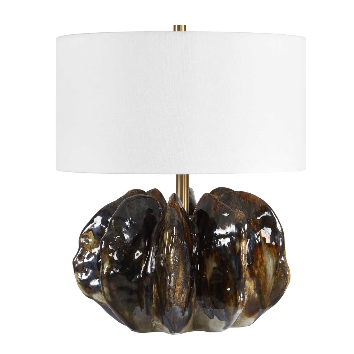 Modern European furniture - Organic-Shaped Ceramic Table Lamp - www.oroa.com
