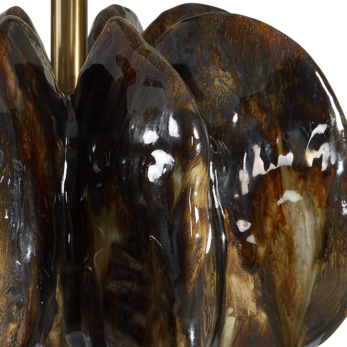 Modern European furniture - Organic-Shaped Ceramic Table Lamp - www.oroa.com