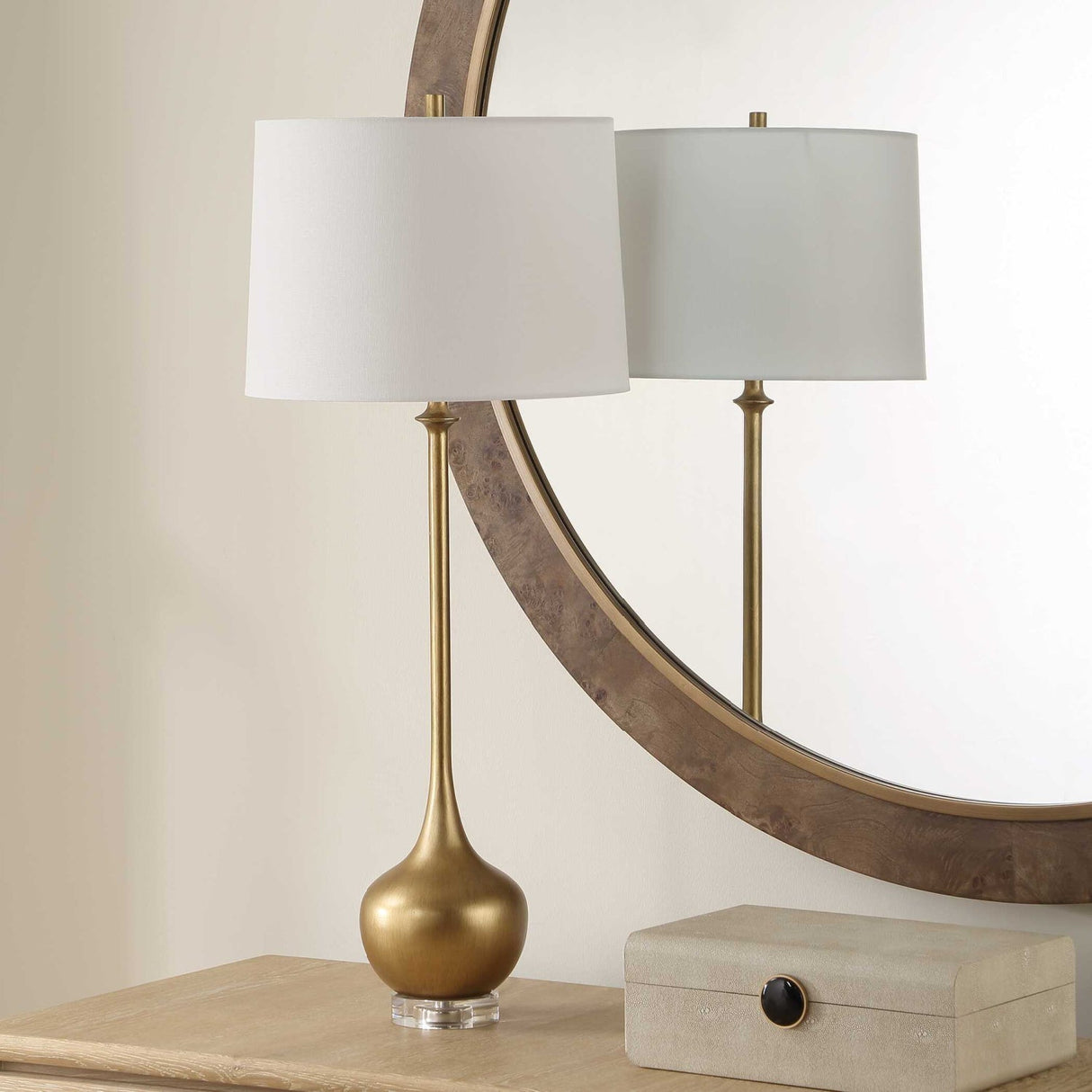 Antique Gold Buffet Lamp by Uttermost Good As Gold, alternate view 7