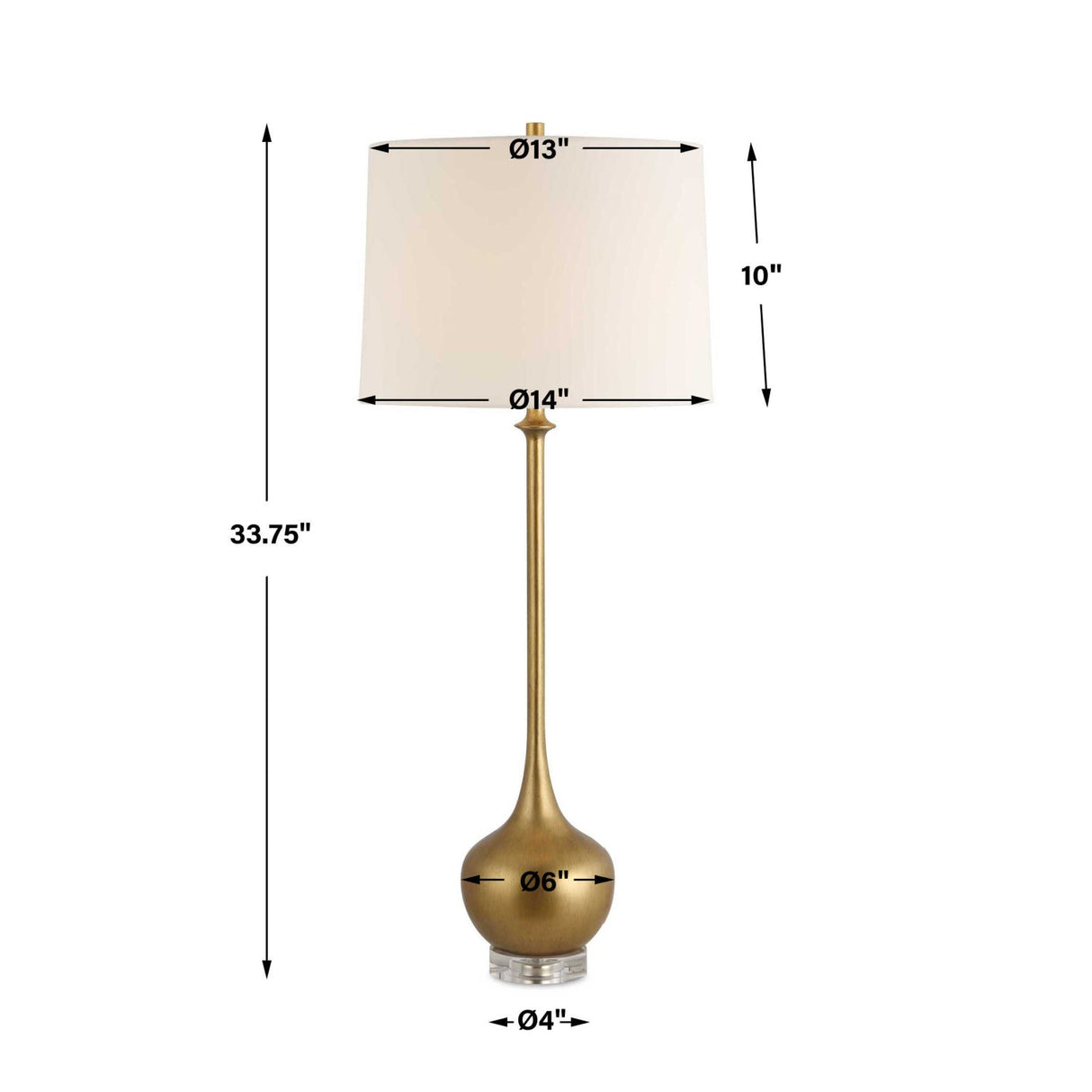 Antique Gold Buffet Lamp by Uttermost Good As Gold, alternate view 8