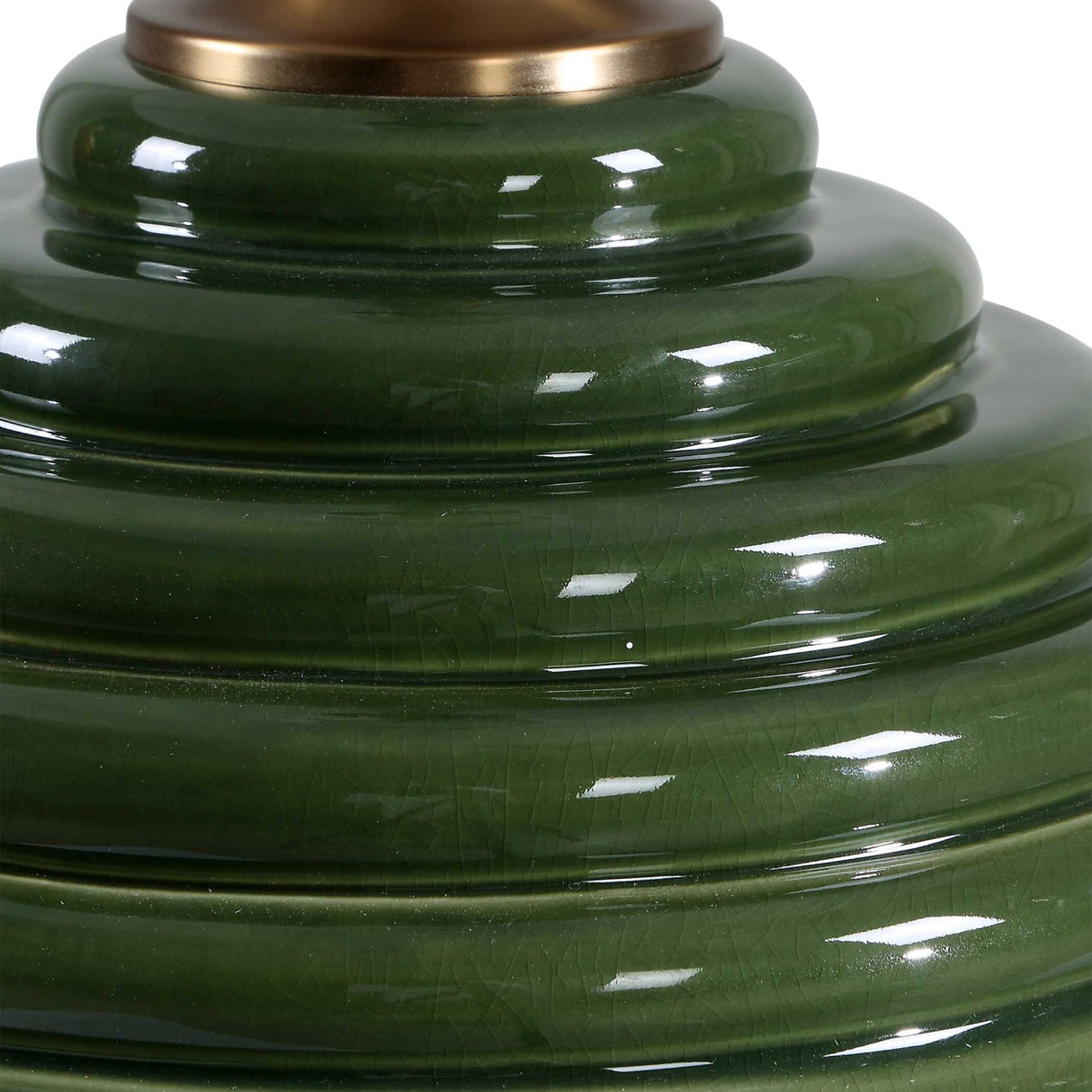 Modern European furniture - Ribbed Green Ceramic Table Lamp by Uttermost McKay - www.oroa.com